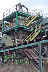 Sand Plant With Density Separators and Classifier